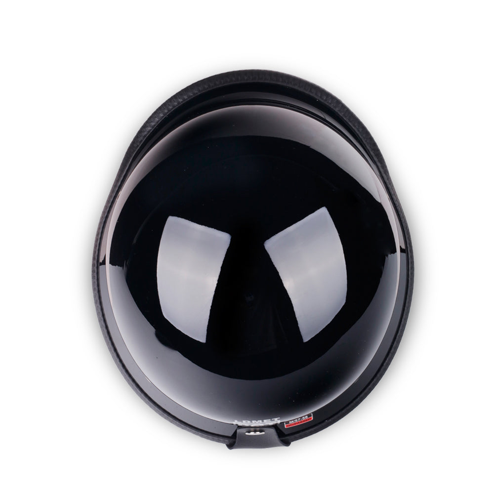 German Style Mayan Half Helmet - Matte Black