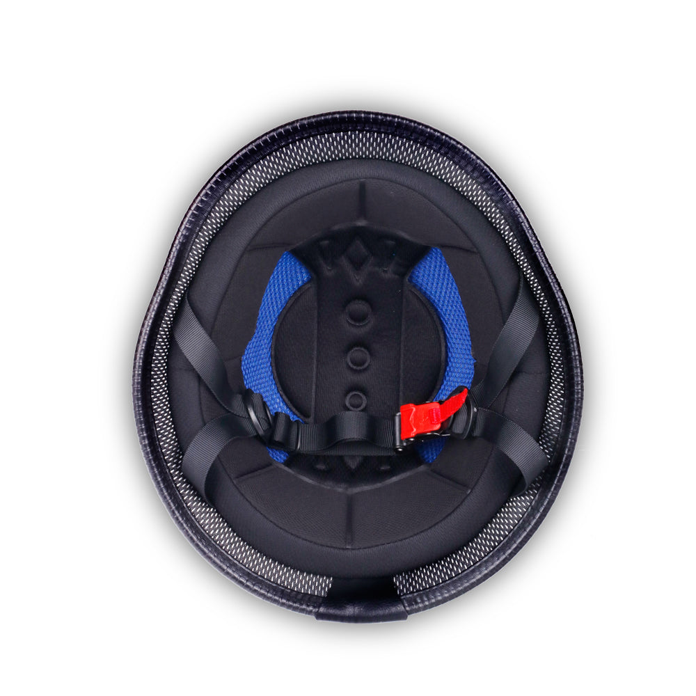 German Style Mayan Half Helmet - Matte Black