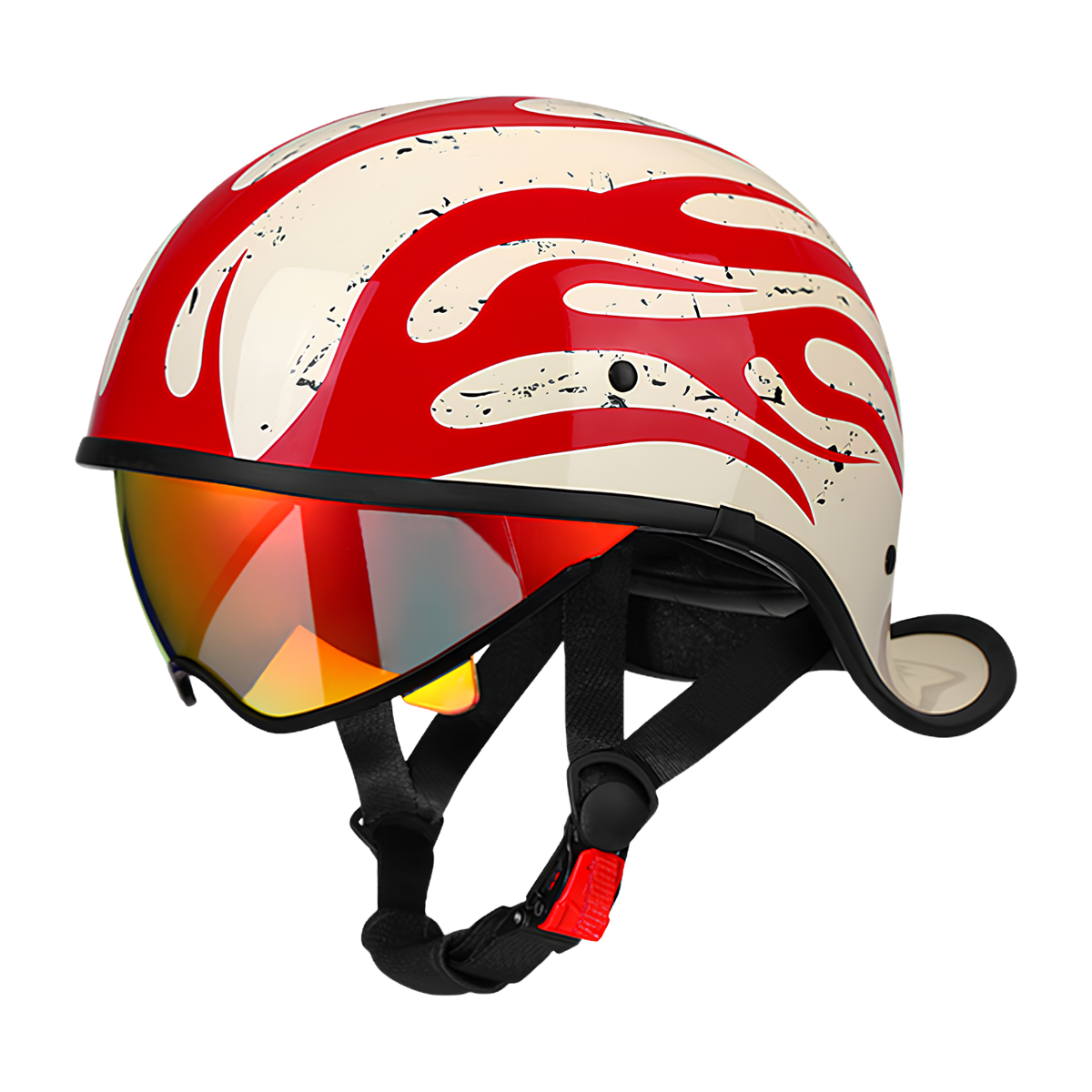 Takizawa 2.0 – Retro Half Helmet with Visor