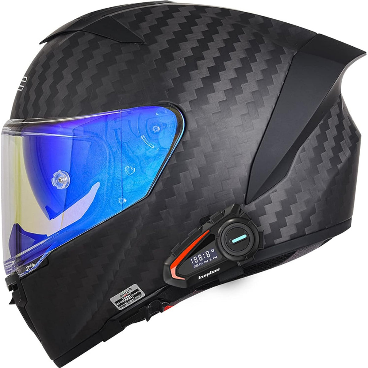 K3 Carbon Fiber Helmet Bluetooth Headset Gear Rider