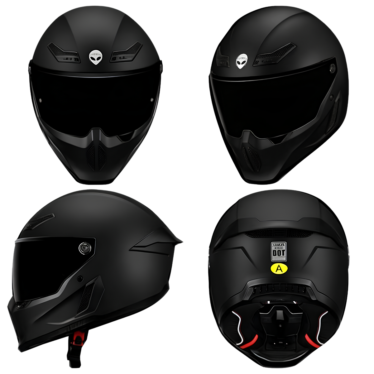 Outlaw – Retro Full-Face Motorcycle Helmet