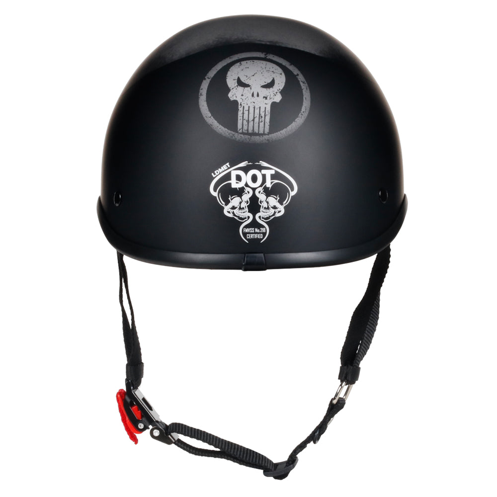 Smallest Polo SOA  Half Helmet - Matte Black