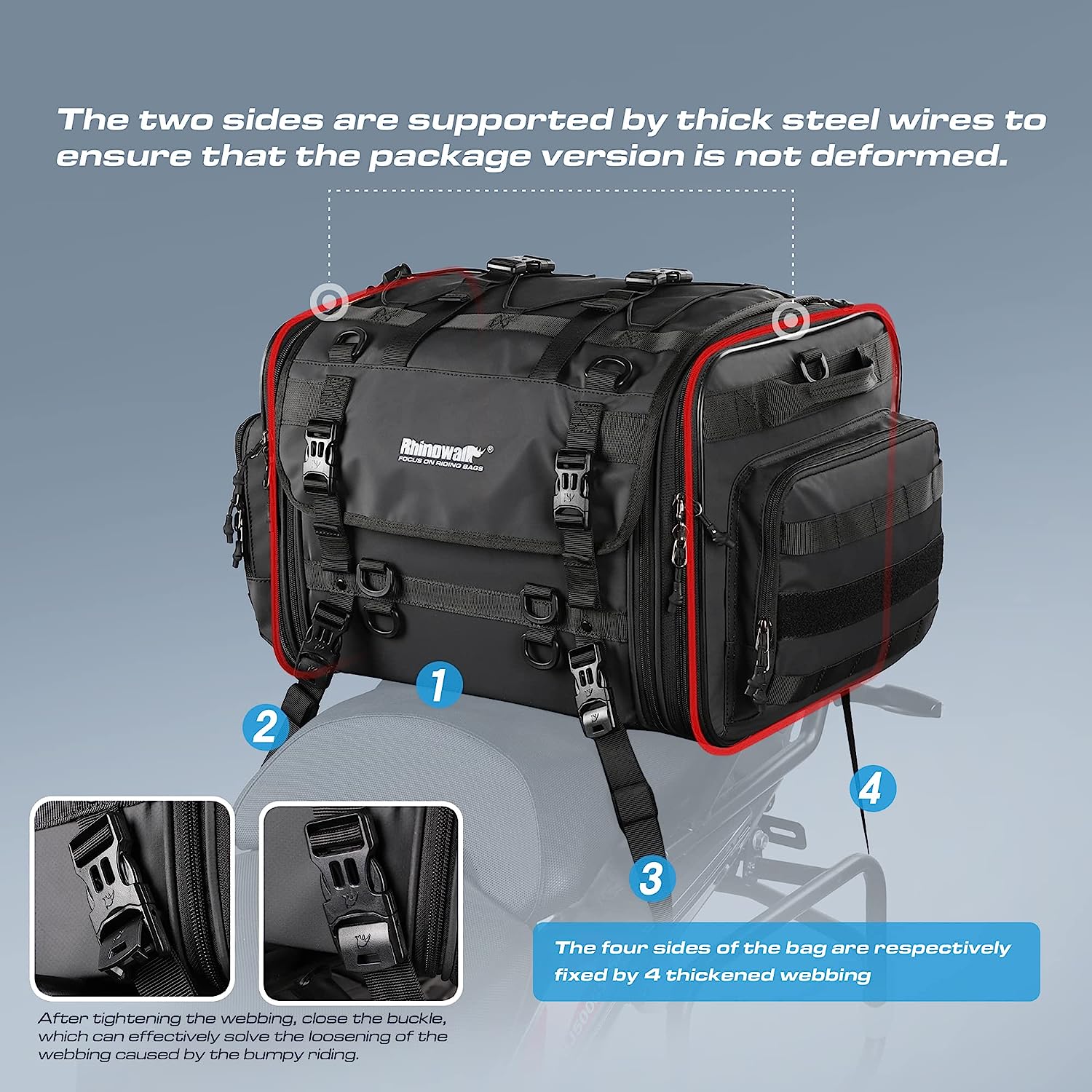 Motorcycle Expandable Storage Bag