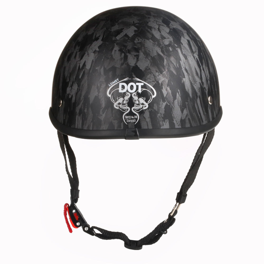 Smallest Polo SOA  Half Helmet - Matte Black