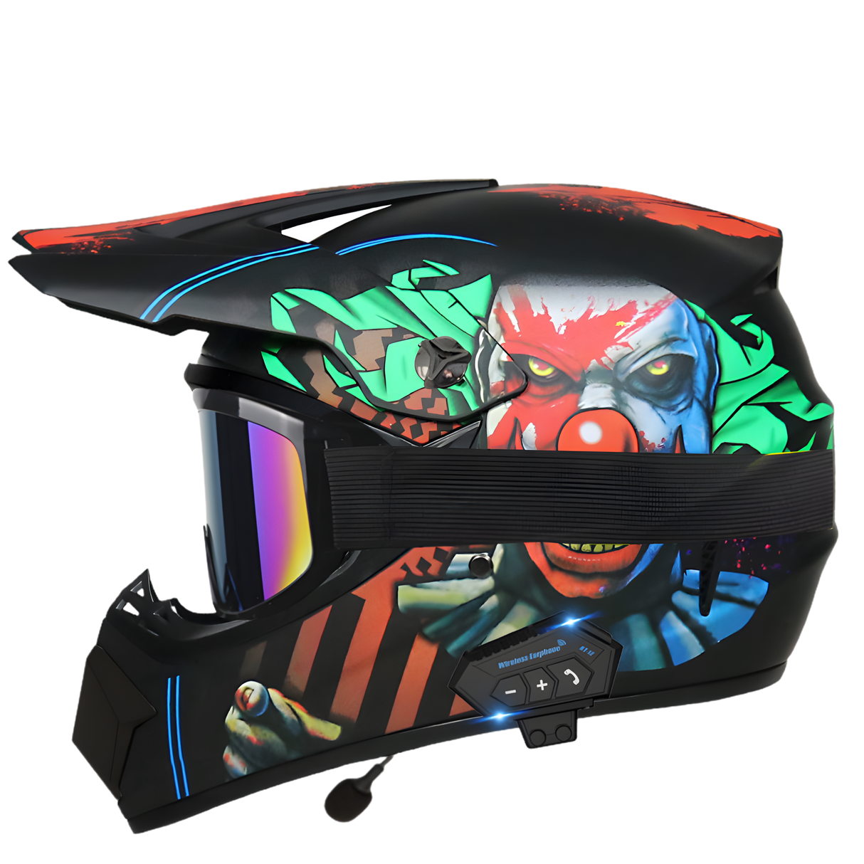 Aegis X9 Motocross Helmet with Bluetooth Headset
