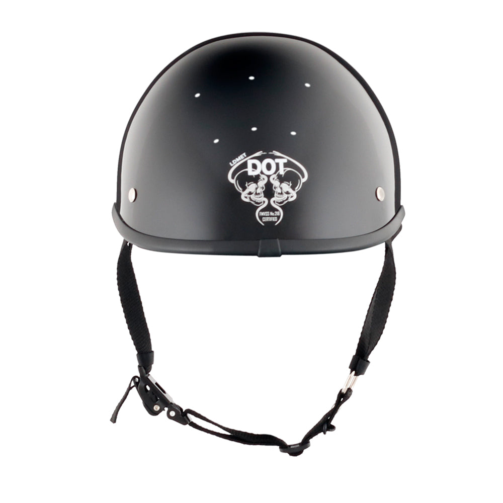 Smallest Polo SOA  Half Helmet - Matte Black