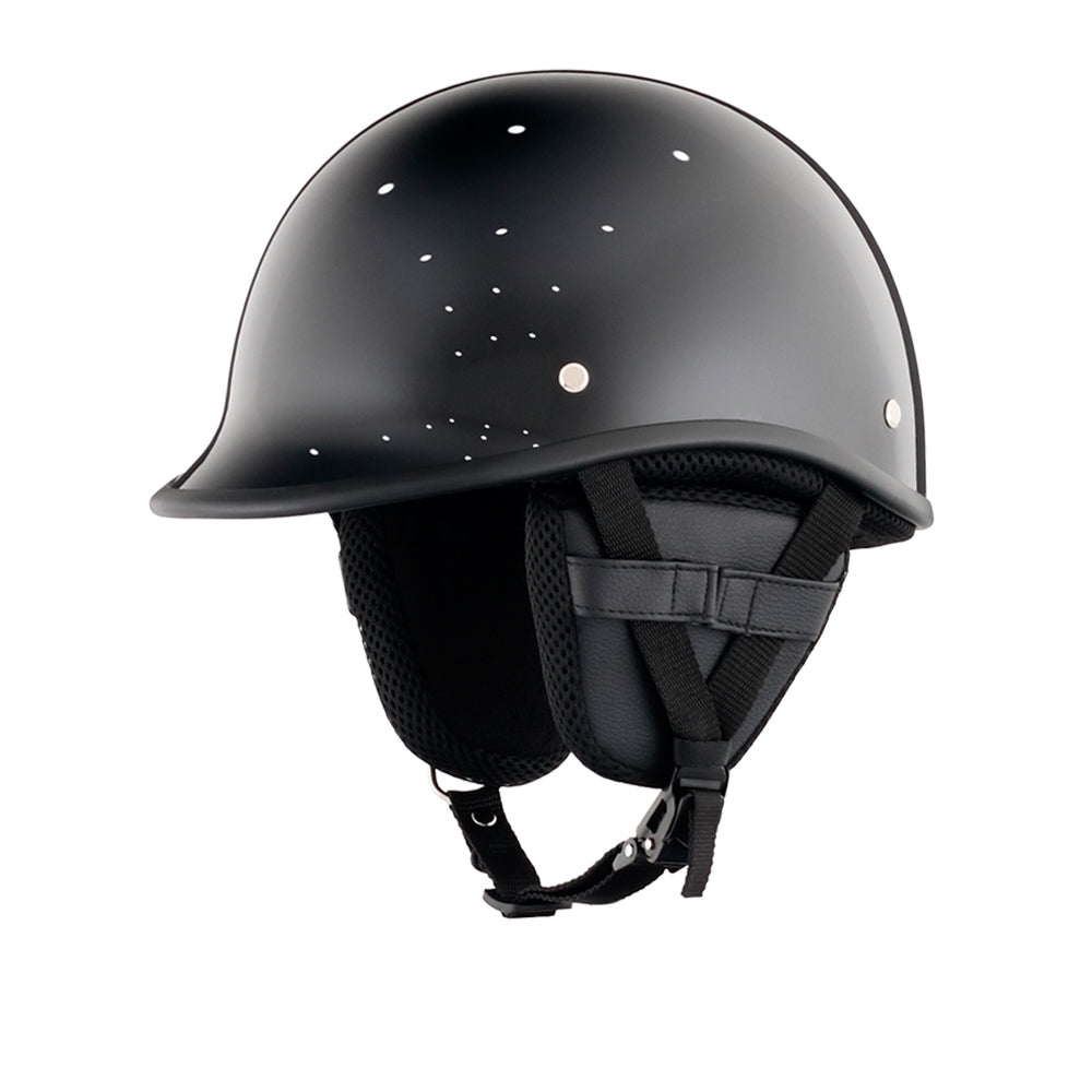 Smallest Polo SOA  Half Helmet - Matte Black