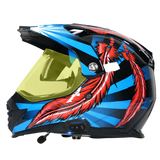 Rampart S1 Motocross Helmet with Bluetooth Headset