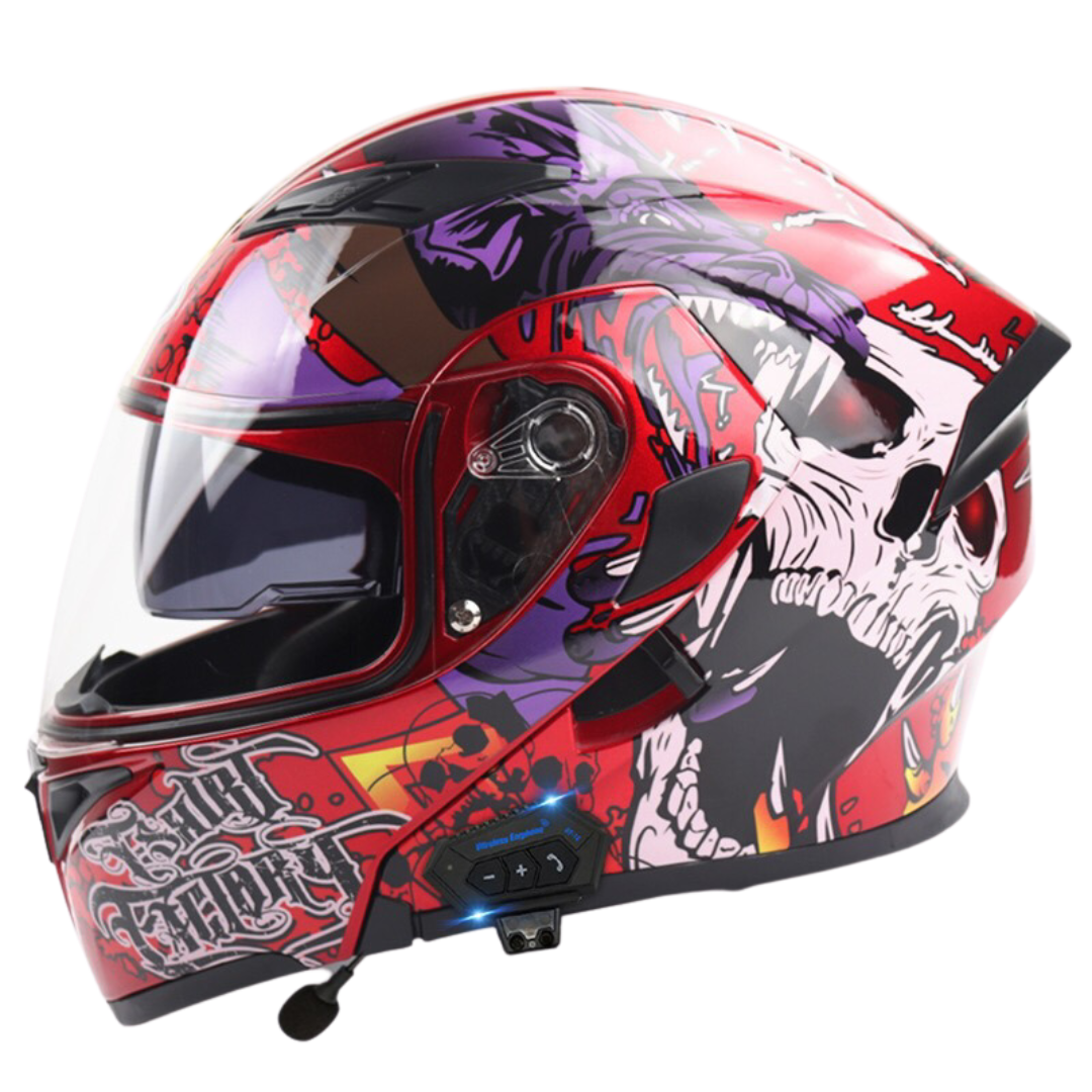 K1 Colored Modular Helmet Bluetooth Headset Gear Rider