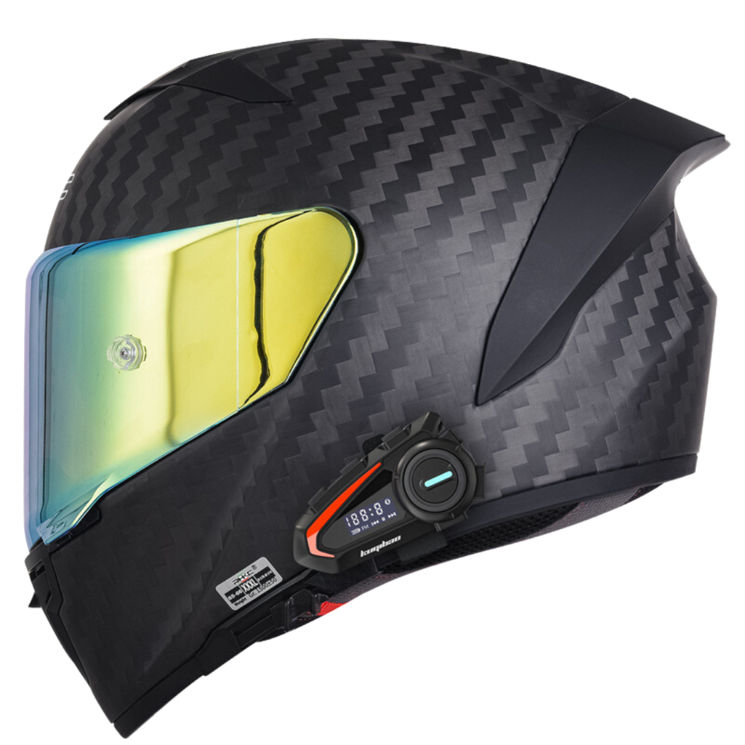 K3 Carbon Fiber Helmet - Bluetooth Headset