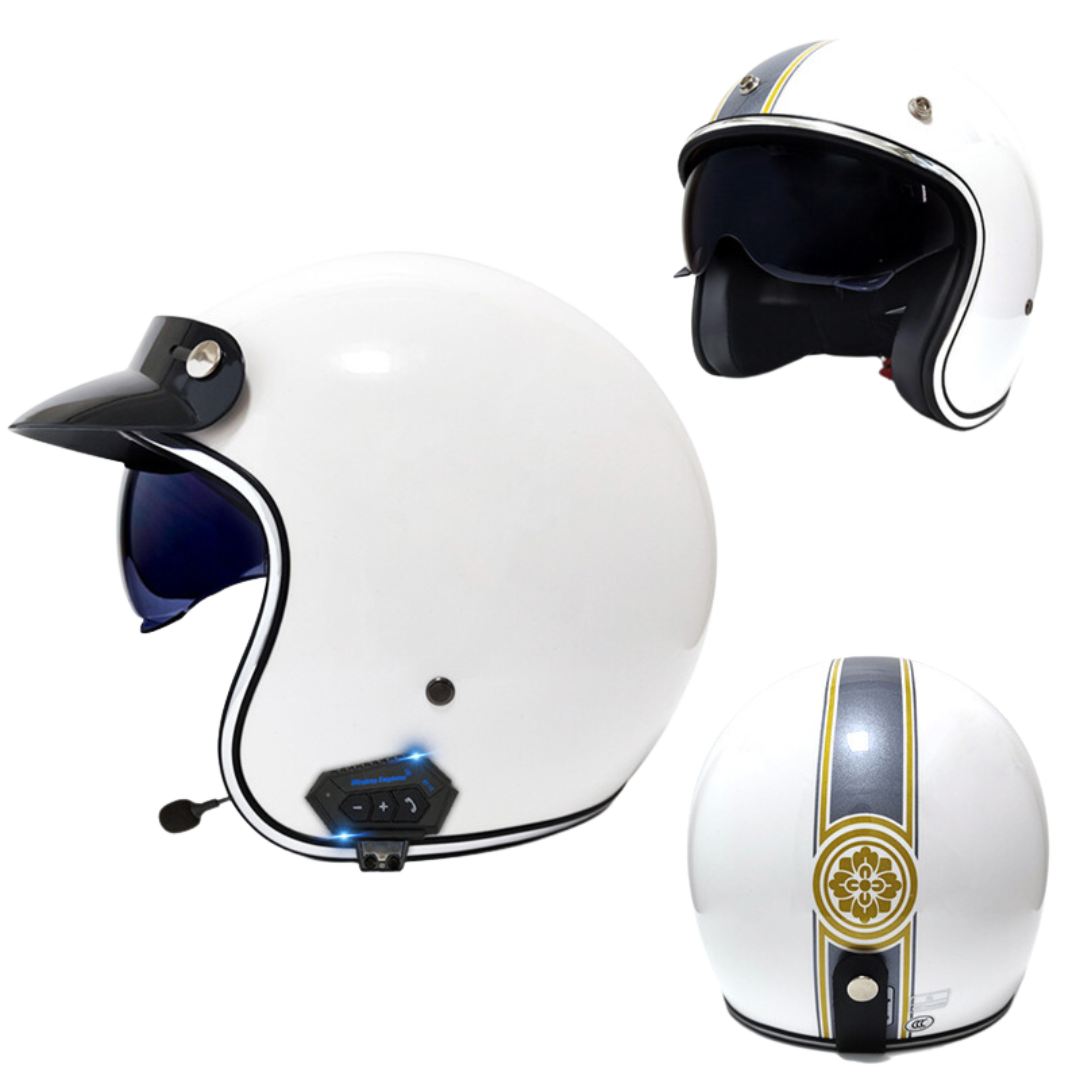 N1 3/4 Open Face Helmet with Bluetooth headset