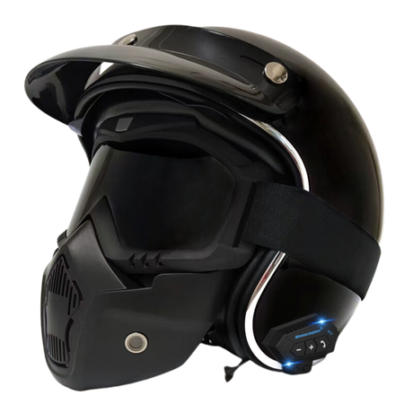 N1 3/4 Open Face Helmet with Bluetooth headset