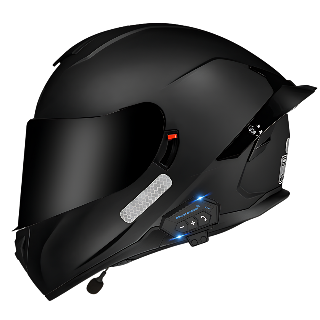 B1 Full Face Motorcycle Helmet with Integrated Bluetooth