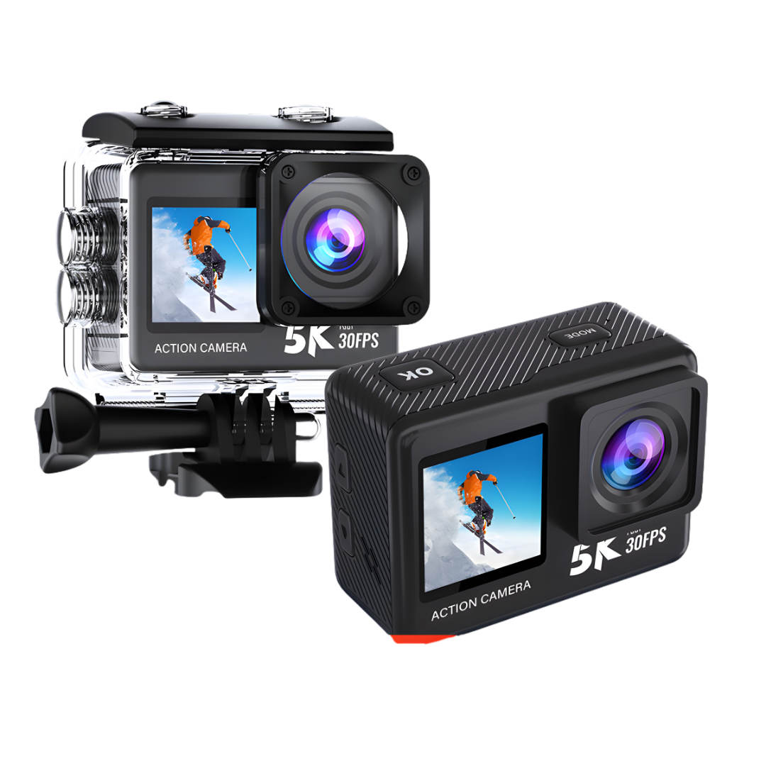 RiderX 5K Touch Dual Screen Action Camera