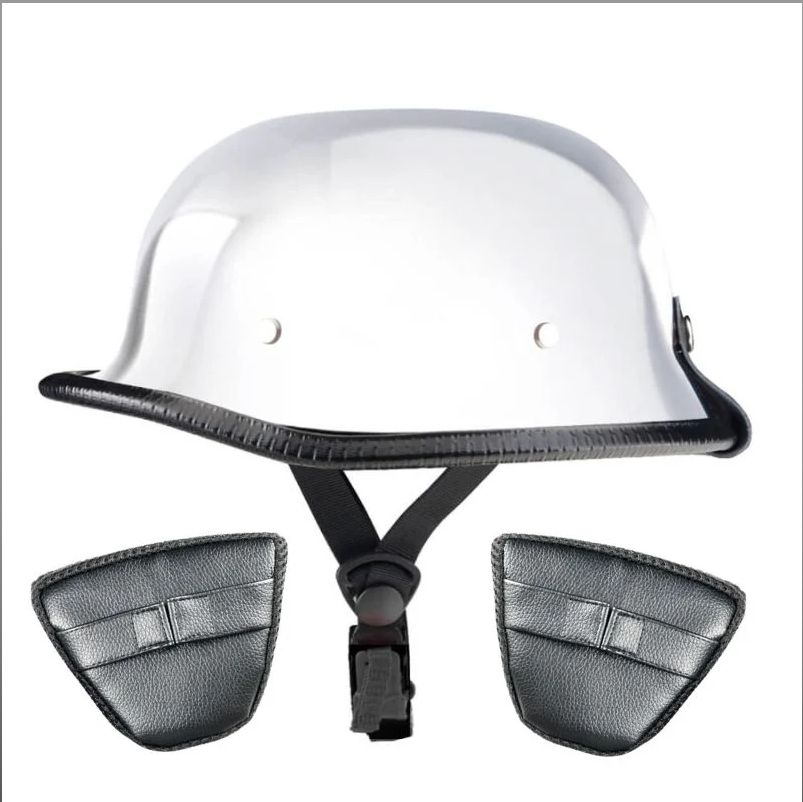 German Style Mayan Half Helmet - Matte Black