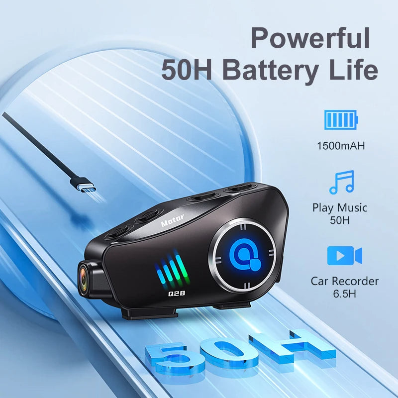 SafeRide Elite Intercom Bluetooth Camera