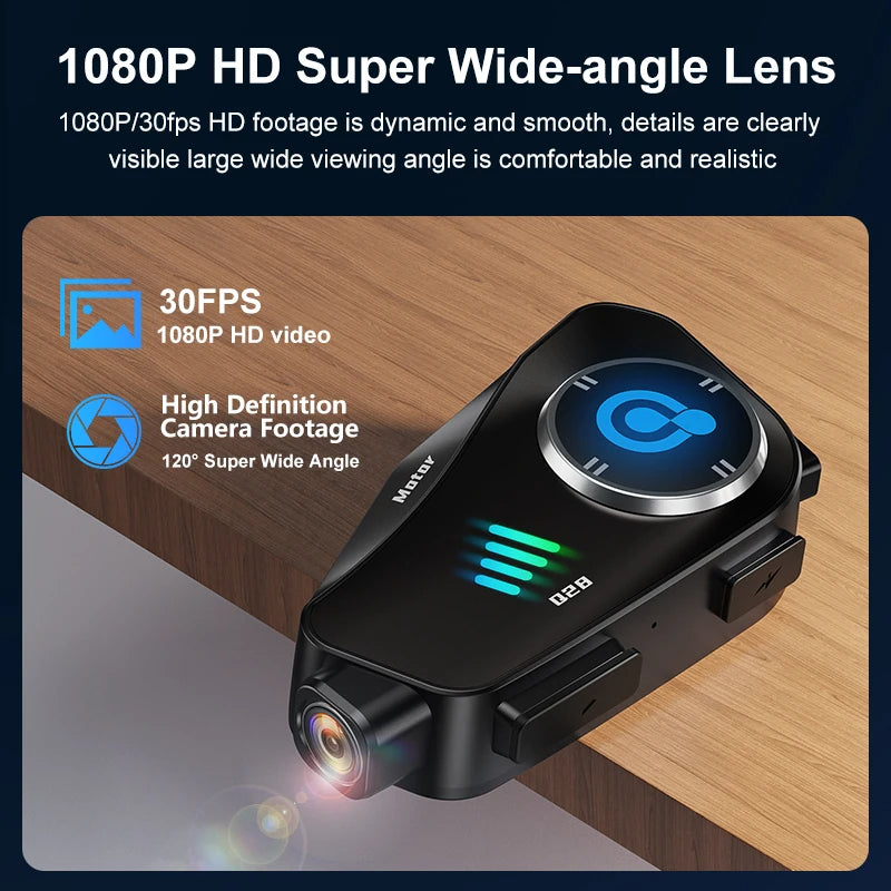 SafeRide Elite Intercom Bluetooth Camera