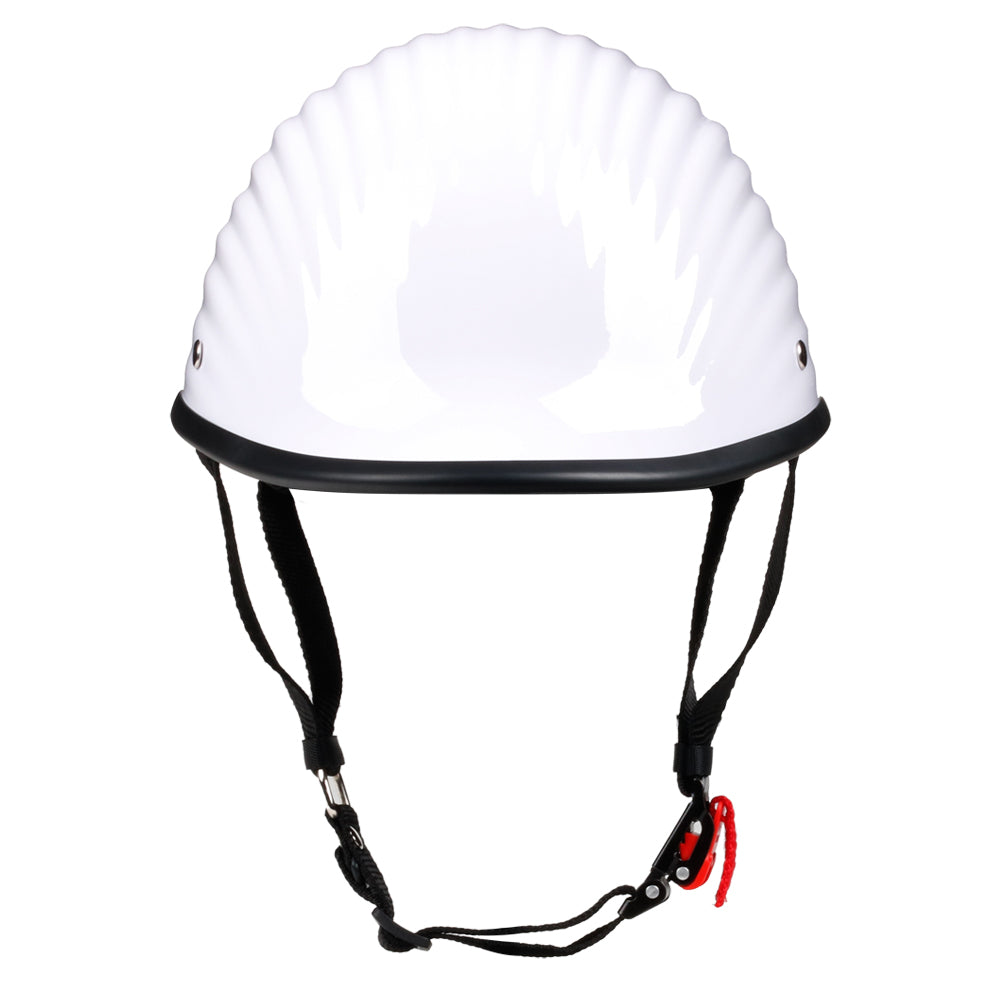 Fiber Half Helmet - White