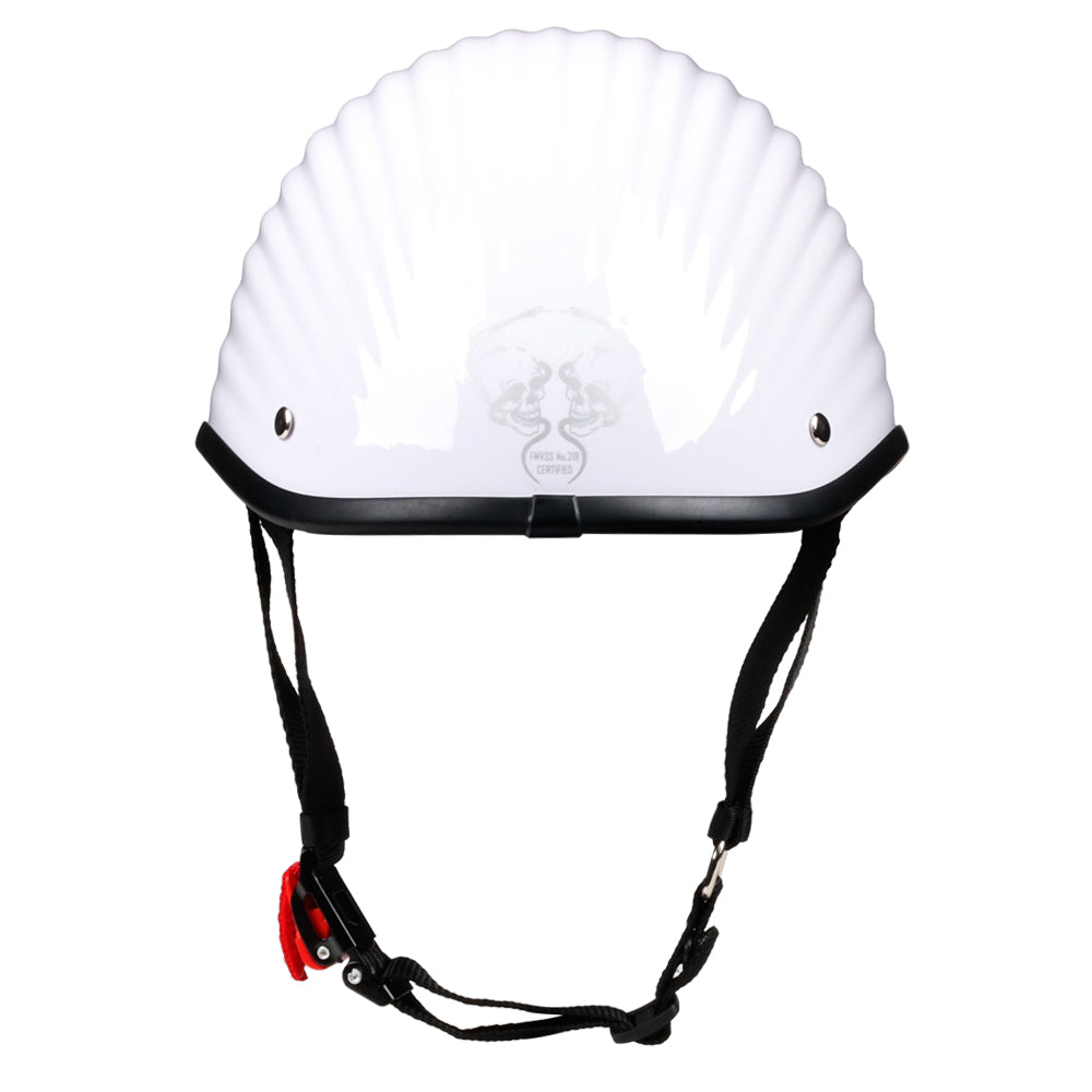 Fiber Half Helmet - White