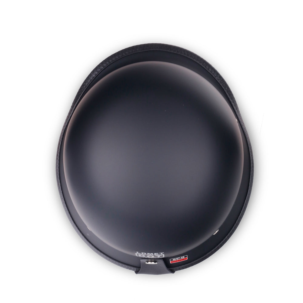 German Style Mayan Half Helmet - Matte Black