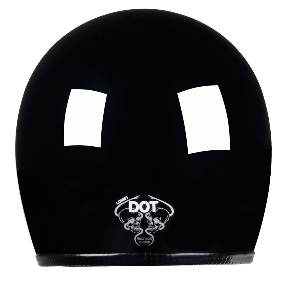 Full Face Retro Motorcycle Helmet - Cafe Racer - Gloss