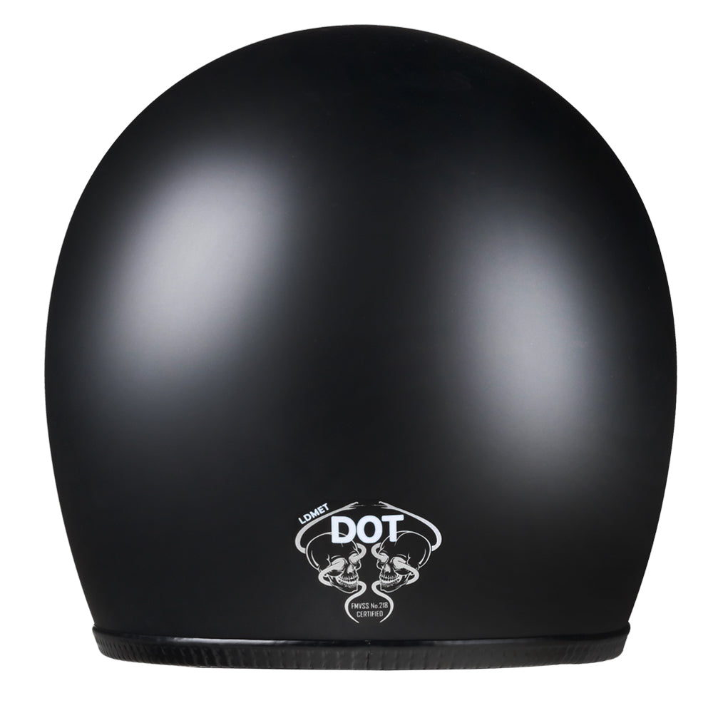 Full Face Retro Motorcycle Helmet - Cafe Racer - Matte