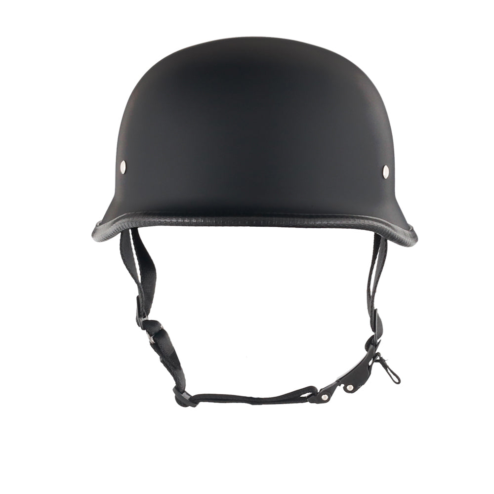 German Style Mayan Half Helmet - Matte Black