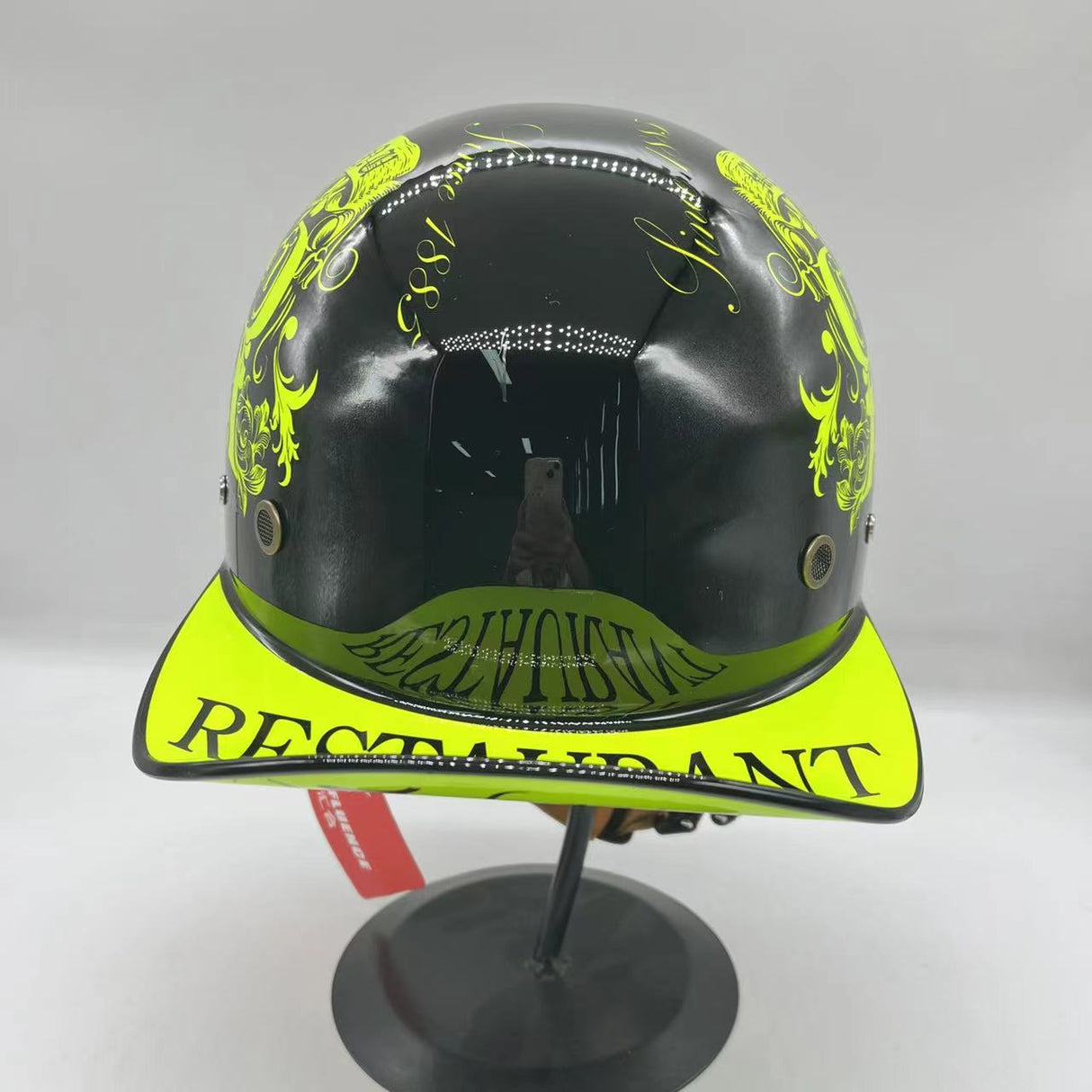 Baseball Motorcycle Helmet Built-in Visor