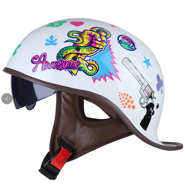 TAKIZAWA Half Helmet - Curved Style
