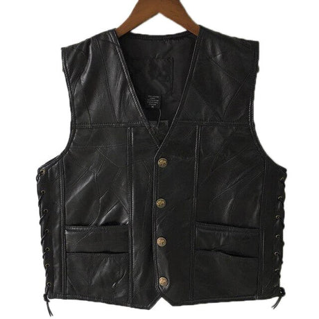 Classic Leather Biker Vest