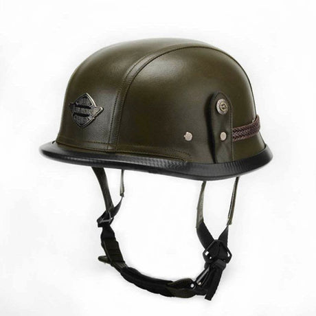 German Leather Half Helmet