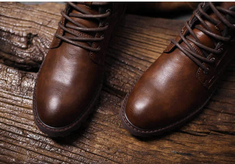 Motorcycle Trainer Men's Biker Boots