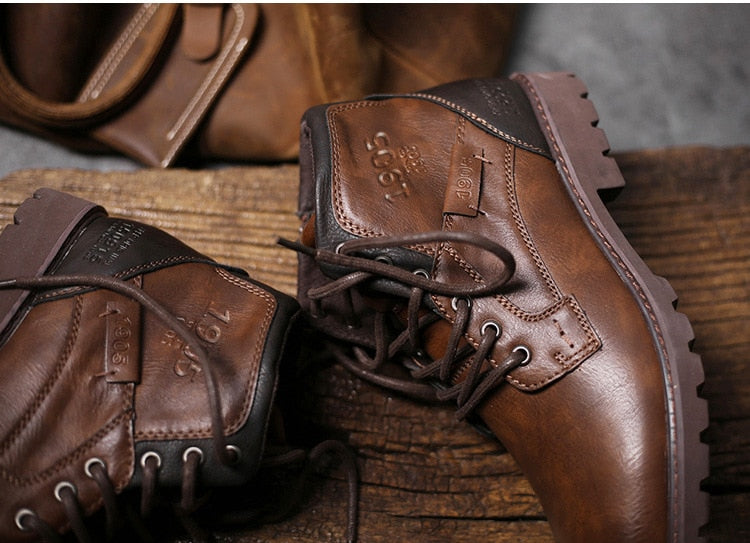 Motorcycle Trainer Men's Biker Boots