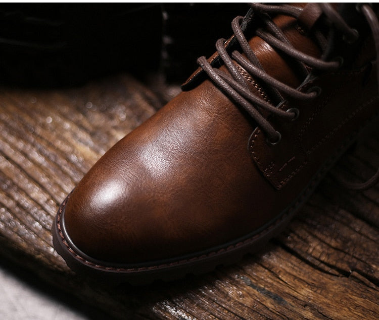 Motorcycle Trainer Men's Biker Boots