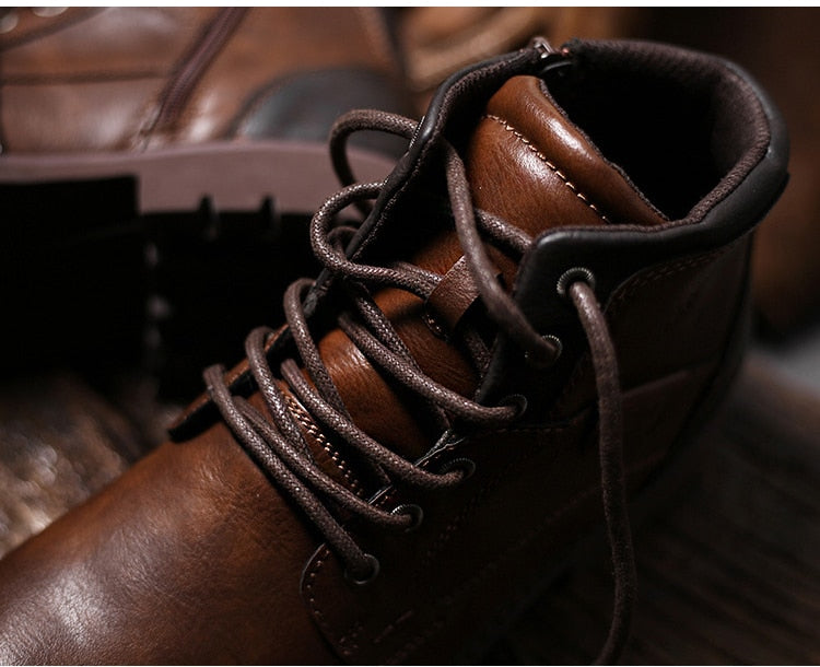 Motorcycle Trainer Men's Biker Boots