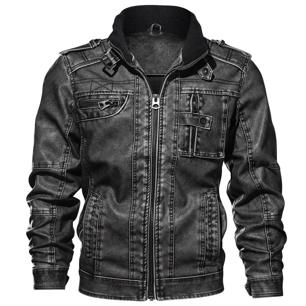 Street Biker Leather Jacket