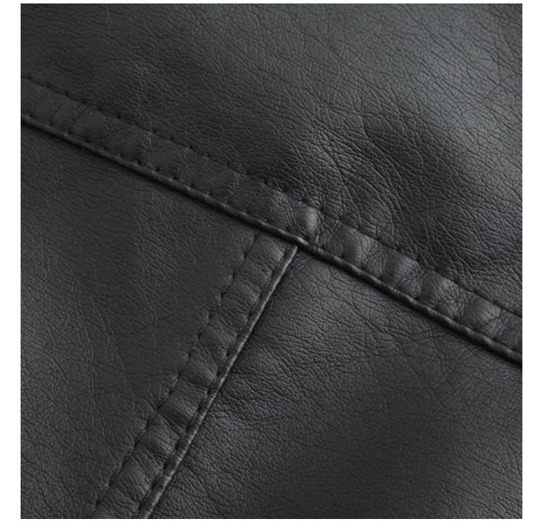 Women's Faux Biker Leather Motorcycle