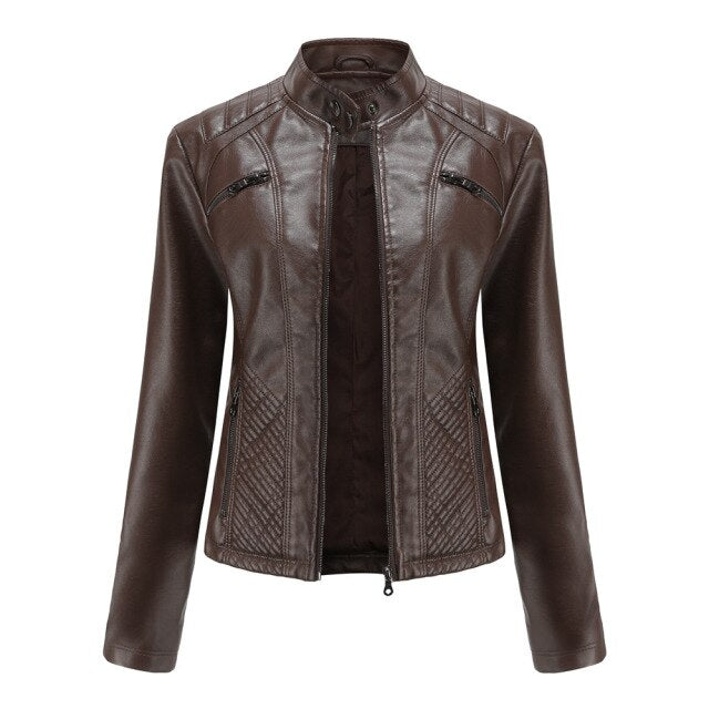 Women's Motorcycle Leather Jacket