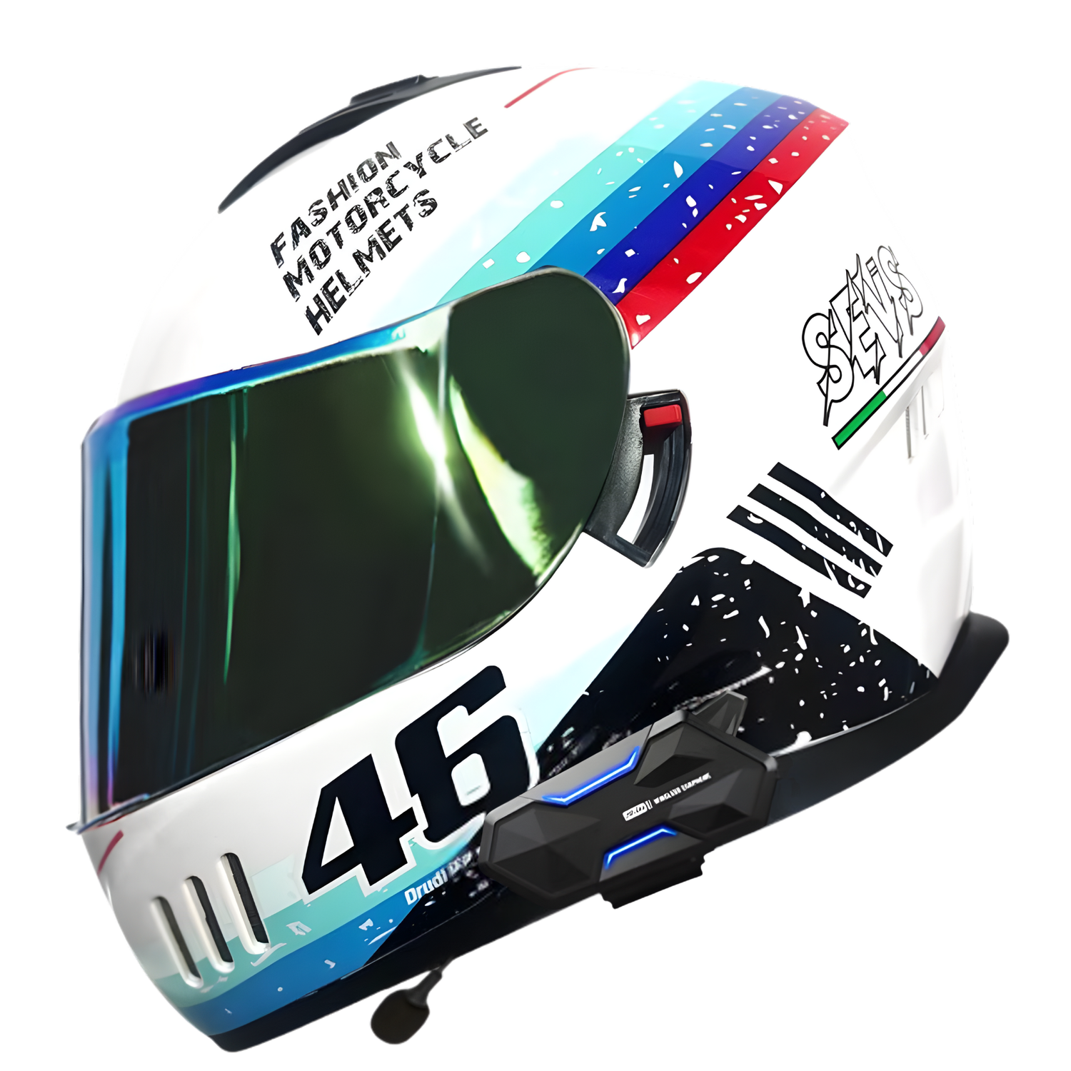 fashionable motorcycle helmets VX-1 Full Face Helmet – Bluetooth Intercom Helmet – Gear Rider