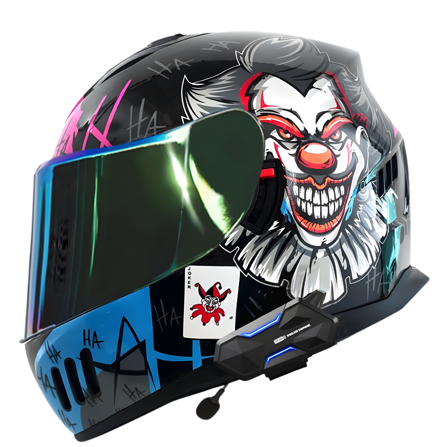 blue tooth and jester motorcycle helmet VX-1 Full Face Helmet – Bluetooth Intercom Helmet – Gear Rider
