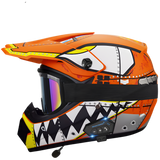 Aegis X9 Motocross Helmet with Bluetooth Headset