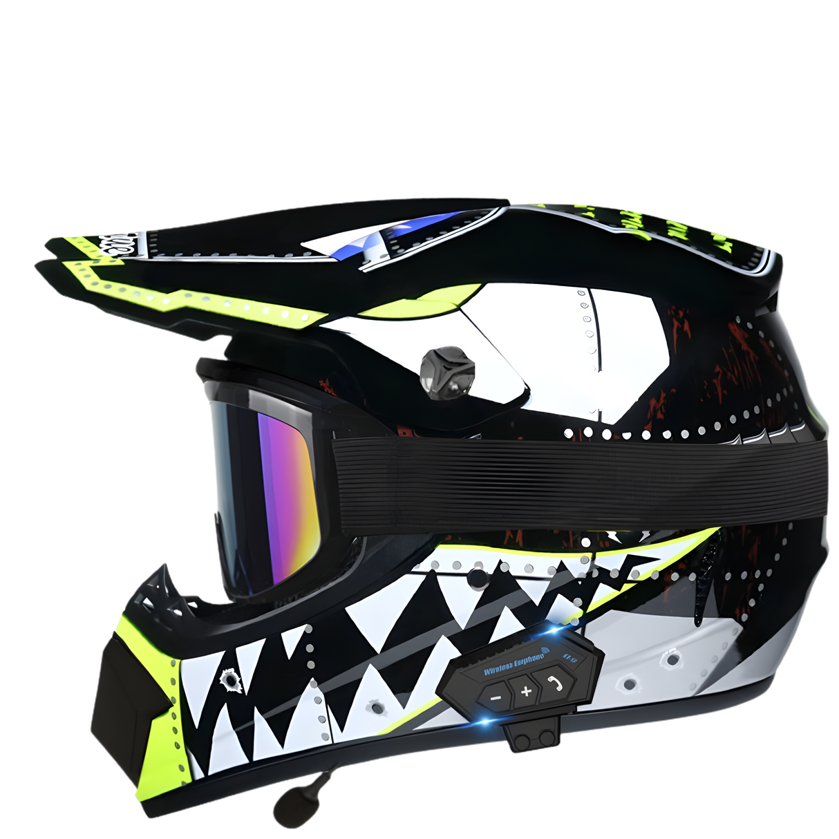 Aegis X9 Motocross Helmet with Bluetooth Headset