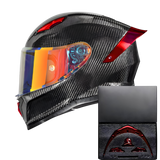 R7 Carbon Helmet Custom Accent Kit – Red Wing & Vents Set