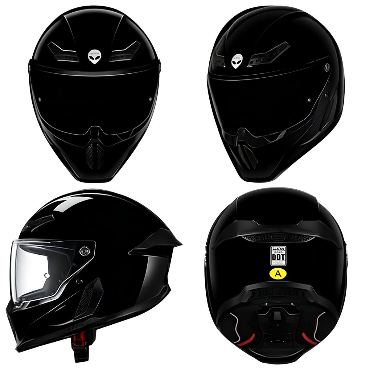 Outlaw – Retro Full-Face Motorcycle Helmet