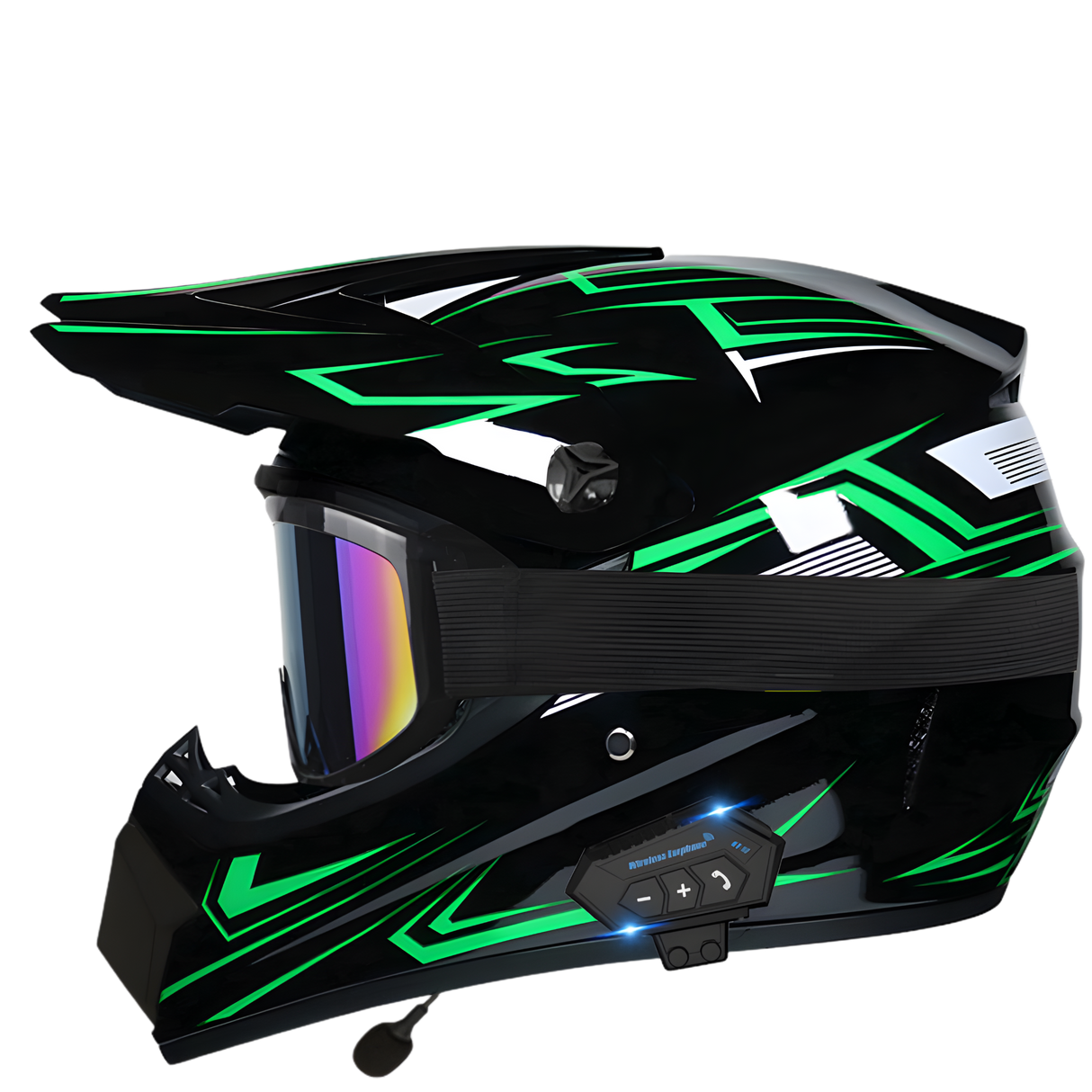 Aegis X9 Motocross Helmet with Bluetooth Headset