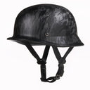 German Style Mayan Half Helmet - Matte Black