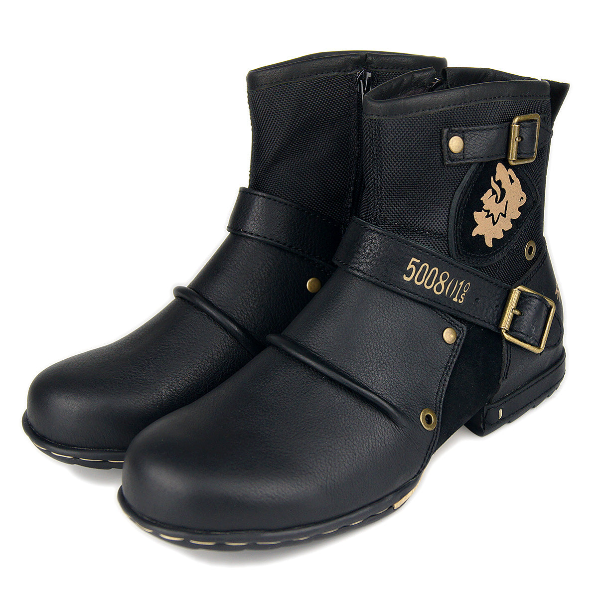 Otto's Leather Motorcycle Biker Boots