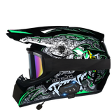 Aegis X9 Motocross Helmet with Bluetooth Headset