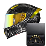 R7 Carbon Helmet Custom Accent Kit – Red Wing & Vents Set