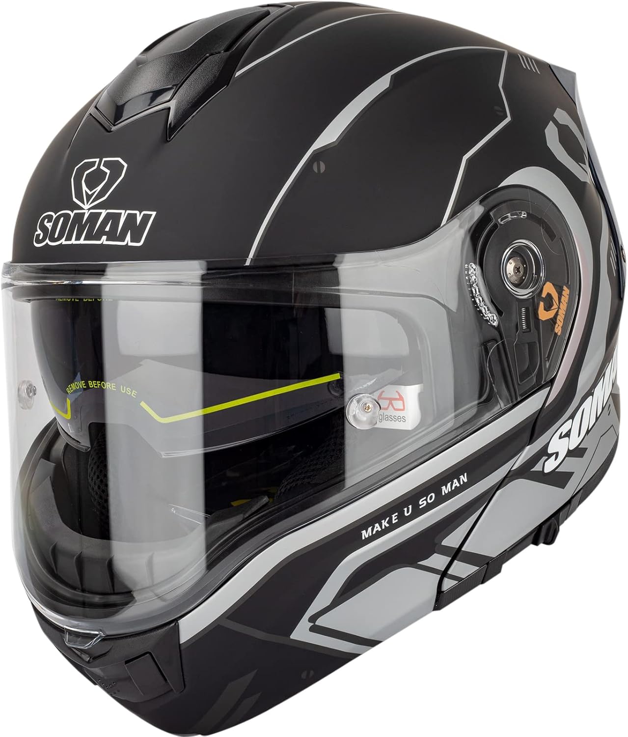 SM1 Modular Motorcycle Helmet – Dual Lens, ECE Certified – Gear Rider
